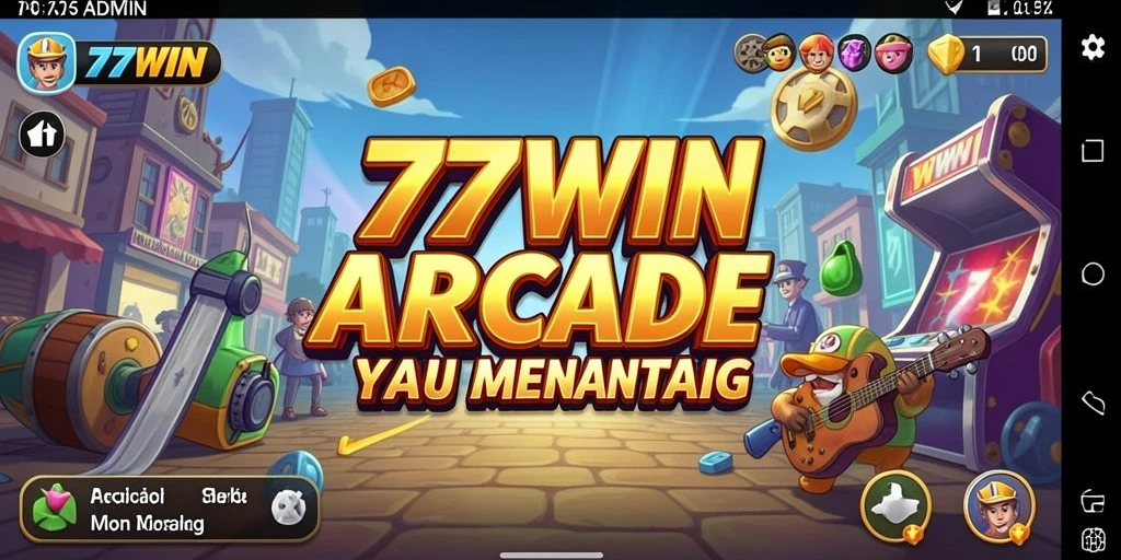 Screenshot gameplay 77WIN yang penuh warna dan seru.