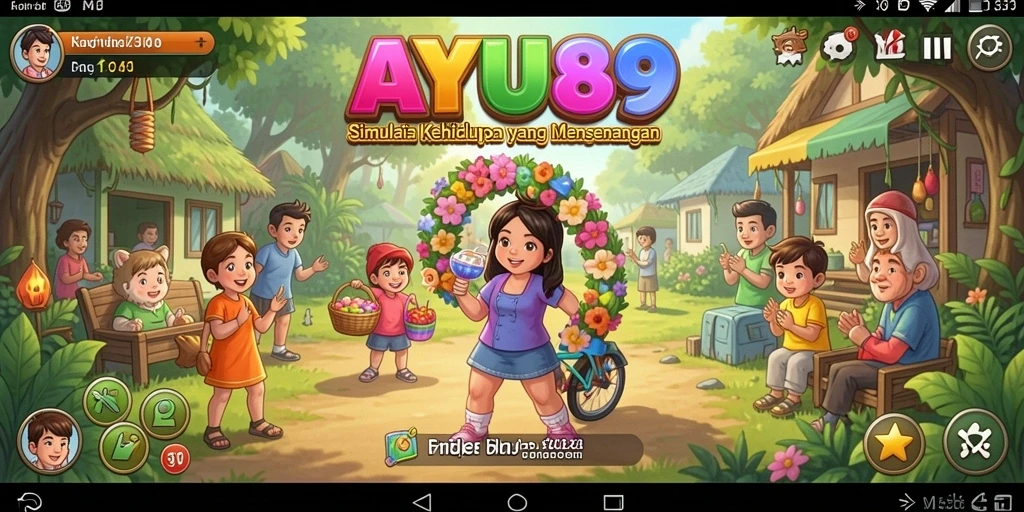Tampilan gameplay AYU89 yang menawan dan interaktif di dunia simulasi.