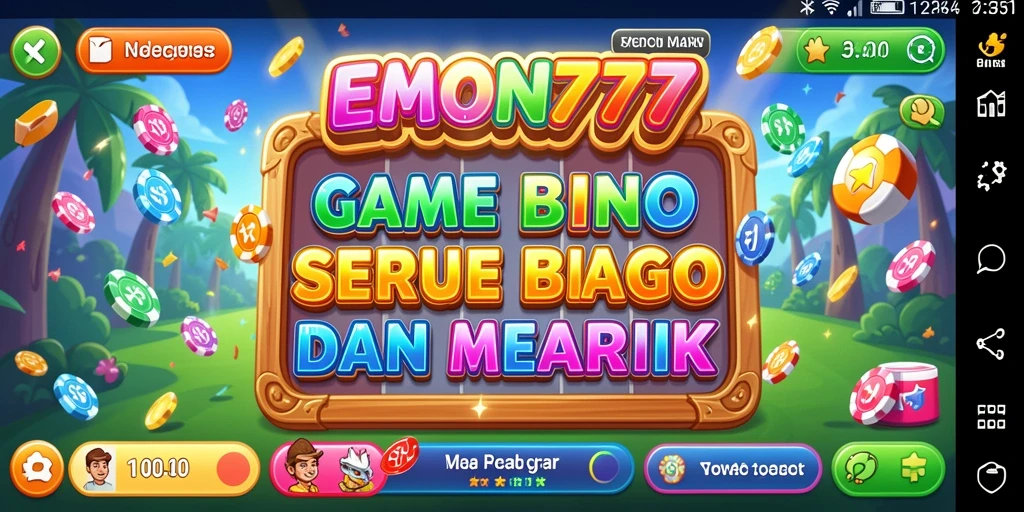 Tampilan gameplay Bingo yang menarik di EMON777.