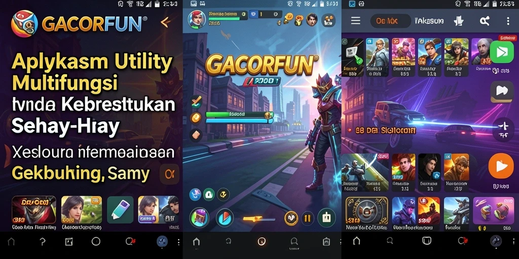 Tampilan antarmuka GACORFUN yang intuitif dan menarik.