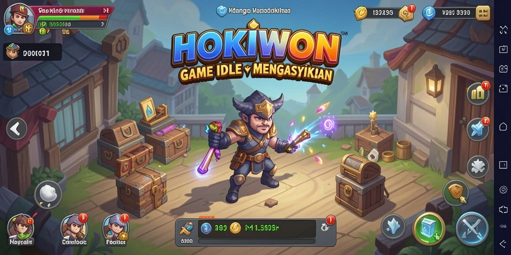 Tampilan gameplay HOKIWON yang seru dan menenangkan.