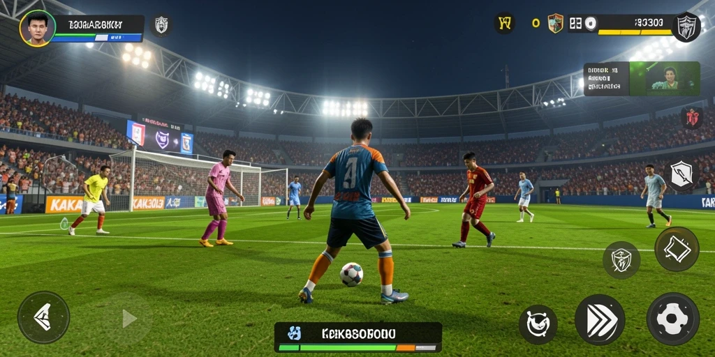 Gameplay seru KAKA303 dengan aksi sepak bola yang mendebarkan.