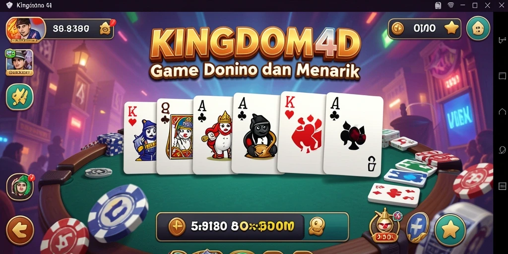 Tampilan menarik dari gameplay Domino yang seru.