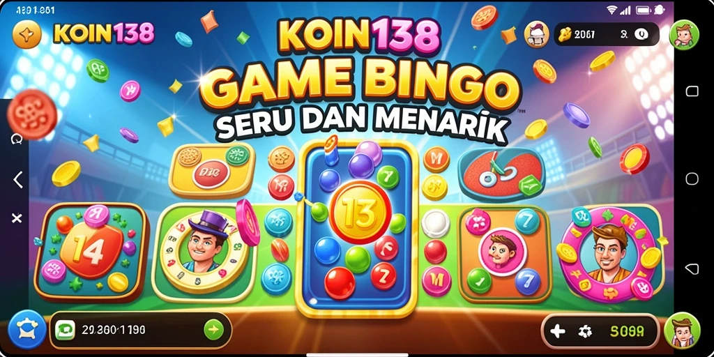 Tampilan gameplay KOIN138 menampilkan suasana permainan Bingo yang mendebarkan.