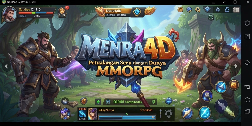 Tampilan gameplay MMORPG MENARA4D yang menakjubkan dan imersif.