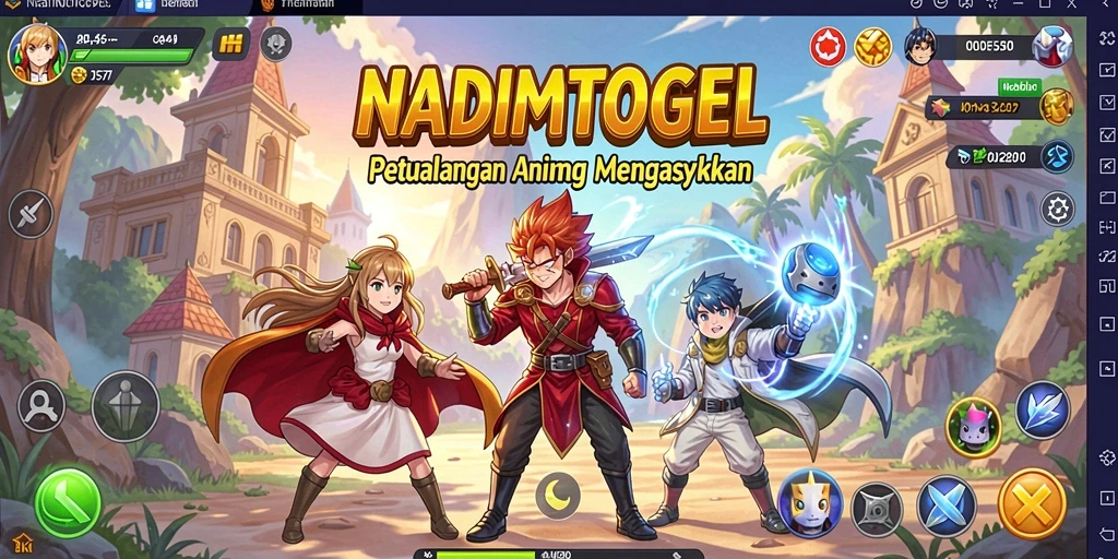Tampilan menarik dari gameplay Anime NADIMTOGEL.