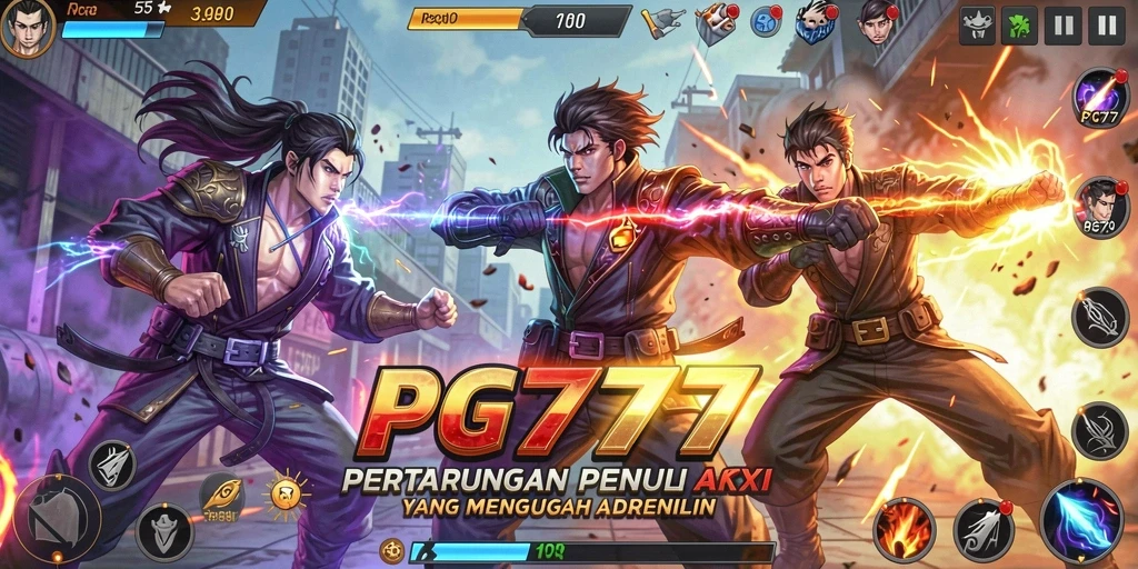 Tampilan gameplay PG777 yang menegangkan dan penuh aksi.