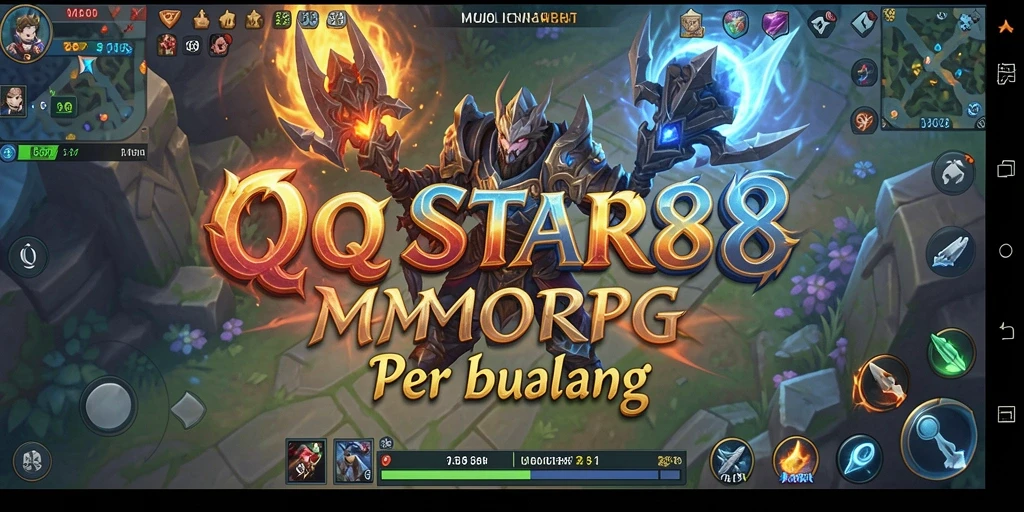 Screenshot menampilkan aksi seru gameplay MMORPG QQSTAR88.
