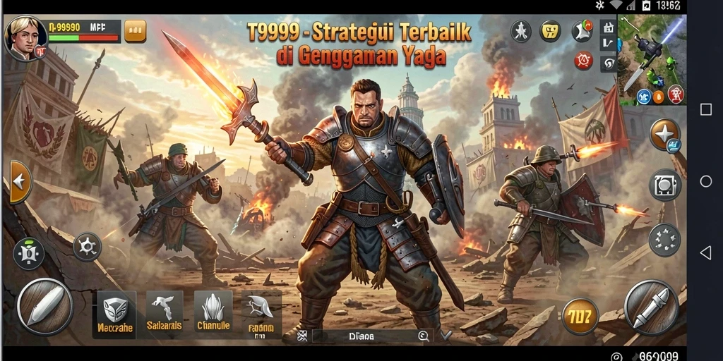 Tampilan gameplay T9999 yang menarik dan menantang.