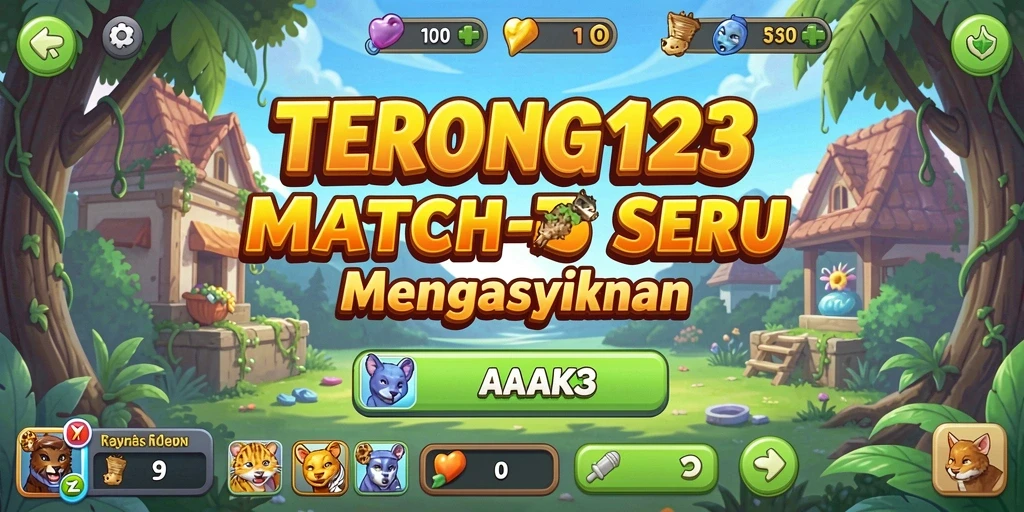 Tampilan seru gameplay <strong>TERONG123</strong> dengan pencocokan item yang menantang.