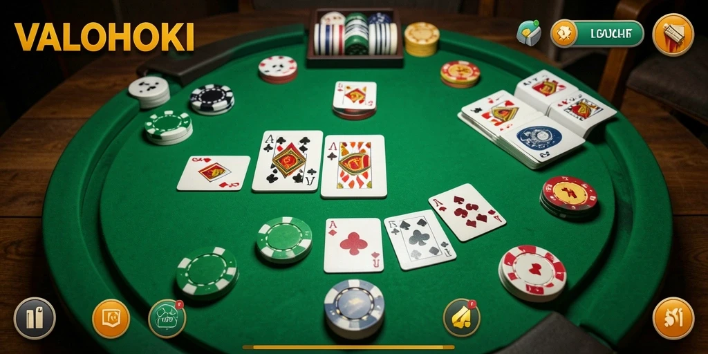 Tampilan gameplay Gaple yang menarik di VALOHOKI.