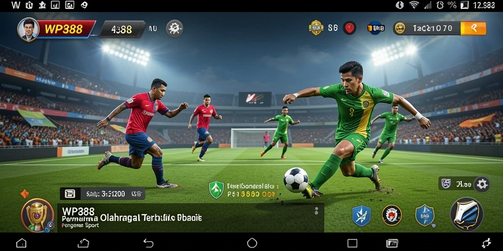 Tampilan gameplay WP888 yang dinamis dan penuh aksi olahraga.